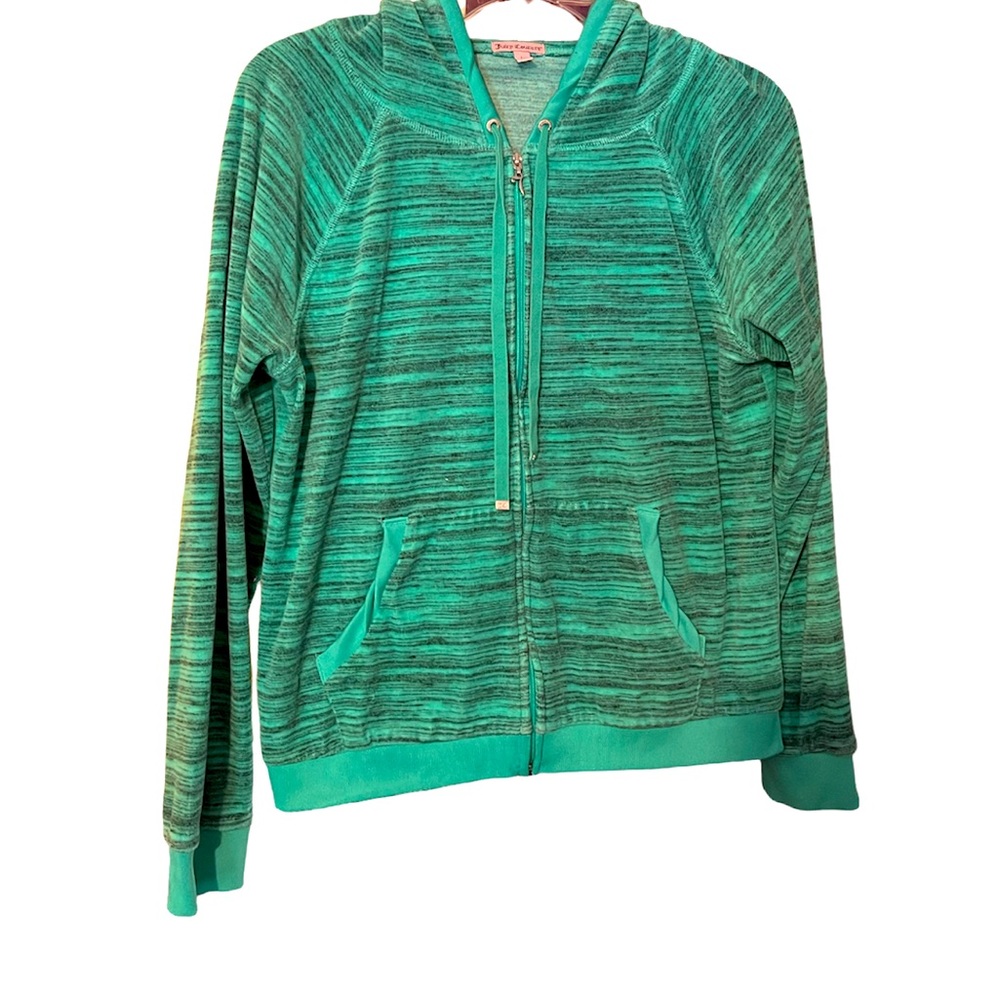 Juicy Couture Size Large Green Track Hoodie